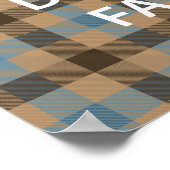 Kalm en dinna bewaren met Scottish Tartan Poster (Hoek)