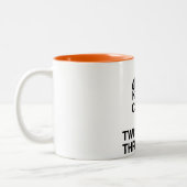 Kalm en draai de schroef rond - Cruiser/Harley Tweekleurige Koffiemok (Links)