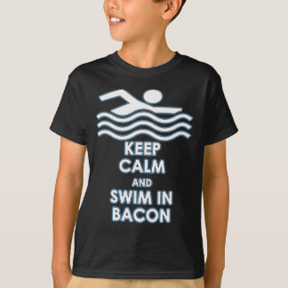 Kalm en draaibaar houden in Bacon T-shirt