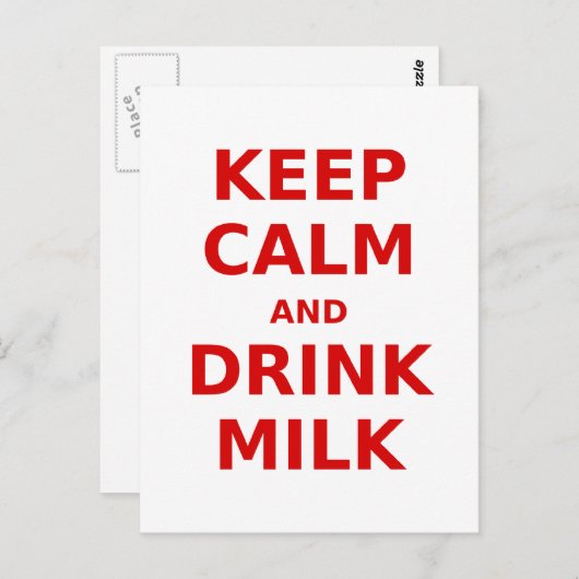 Kalm en Drink houden Briefkaart (Voorkant / Achterkant)