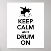 Kalm en droog houden poster (Voorkant)