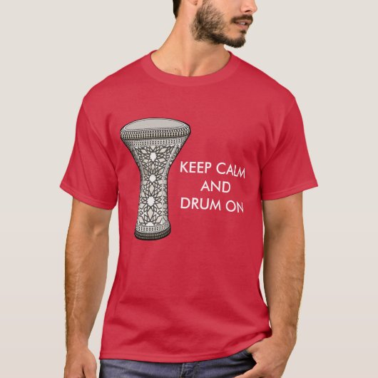 Kalm en droog houden t-shirt (Voorkant)