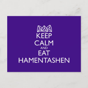 KALM EN EAT HAMENTASHEN BEWAREN BRIEFKAART