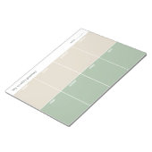 Kalm en eenvoudig weekplanner notitieblok (Schuin)