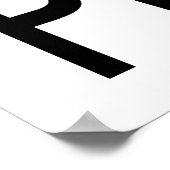 Kalm en eet pretzels poster (Hoek)