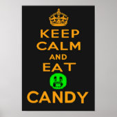 Kalm en eet Snoep Halloween Poster (Voorkant)