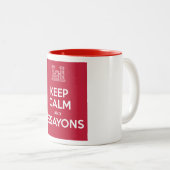 Kalm- en Essayonkoffie-Mok behouden Tweekleurige Koffiemok (Voorkant rechts)