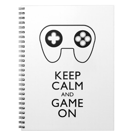 KALM EN GAME AAN - GAMPAD BEWAREN NOTITIEBOEK (Voorkant)