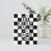 KALM EN GAME AAN - Kaas BEHOUDEN Briefkaart (Staand voorkant)