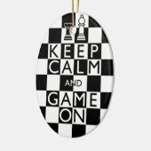 KALM EN GAME AAN - Kaas BEHOUDEN Keramisch Ornament (Links)