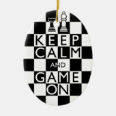 KALM EN GAME AAN - Kaas BEHOUDEN Keramisch Ornament (Voorkant)