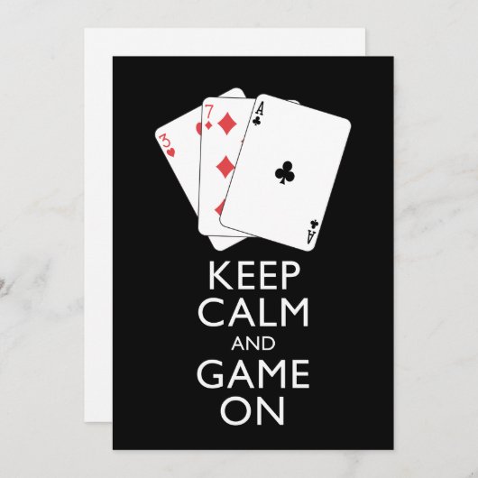 KALM EN GAME ON-Card games BEHOUDEN (Voorkant / Achterkant)