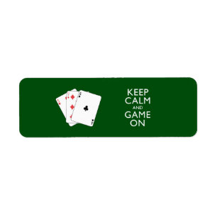 KALM EN GAME ON-Card games BEHOUDEN Etiket