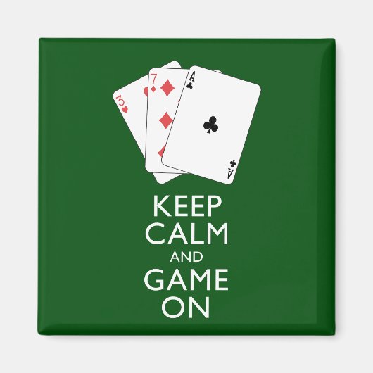 KALM EN GAME ON-Card games BEHOUDEN Magneet (Voorkant)