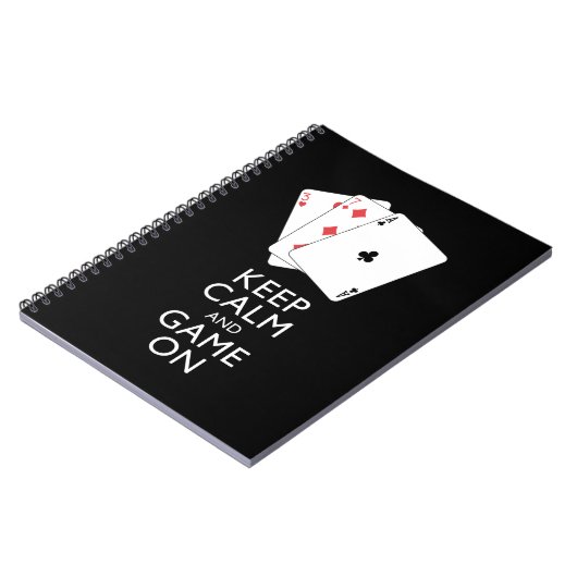 KALM EN GAME ON-Card games BEHOUDEN Notitieboek (Linkerzijde)