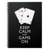KALM EN GAME ON-Card games BEHOUDEN Notitieboek (Voorkant)