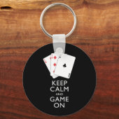 KALM EN GAME ON-Card games BEHOUDEN Sleutelhanger (Voorkant)