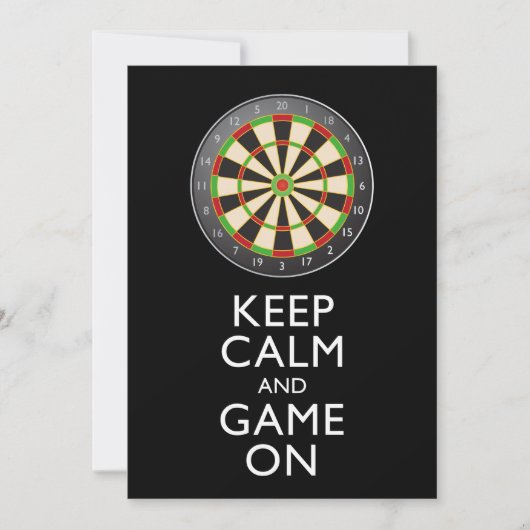 KALM EN GAME OP DE Dart Board BEHOUDEN (Voorkant)