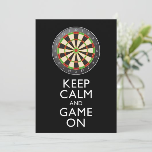 KALM EN GAME OP DE Dart Board BEHOUDEN (Staand voorkant)