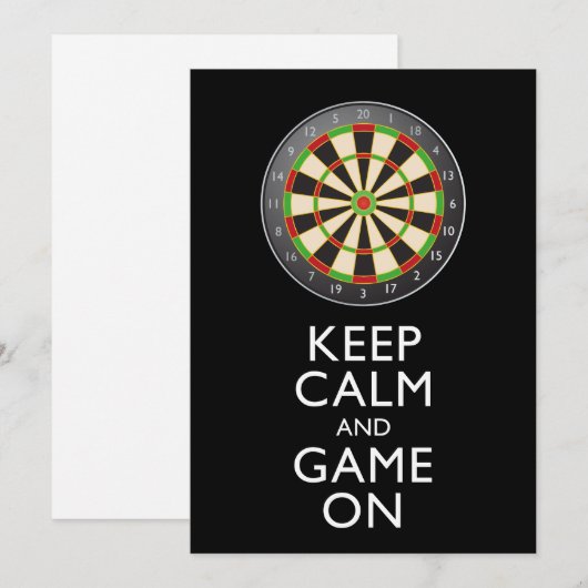 KALM EN GAME OP DE Dart Board BEHOUDEN (Voorkant / Achterkant)
