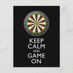 KALM EN GAME OP DE Dart Board BEHOUDEN Briefkaart