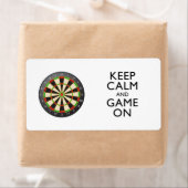 KALM EN GAME OP DE Dart Board BEHOUDEN Etiket (Insitu)