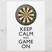 KALM EN GAME OP DE Dart Board BEHOUDEN Flyer (Voorkant)