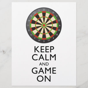 KALM EN GAME OP DE Dart Board BEHOUDEN Flyer