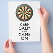KALM EN GAME OP DE Dart Board BEHOUDEN Flyer (Hand)