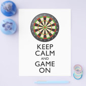 KALM EN GAME OP DE Dart Board BEHOUDEN Flyer (Enkel)