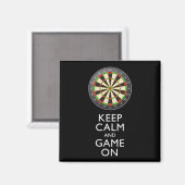KALM EN GAME OP DE Dart Board BEHOUDEN Magneet (Voorkant / Achterkant)