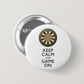 KALM EN GAME OP DE Dart Board BEHOUDEN Ronde Button 5,7 Cm (Voorkant /achterkant)