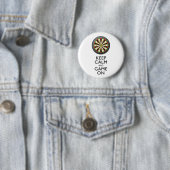 KALM EN GAME OP DE Dart Board BEHOUDEN Ronde Button 5,7 Cm (In situ)