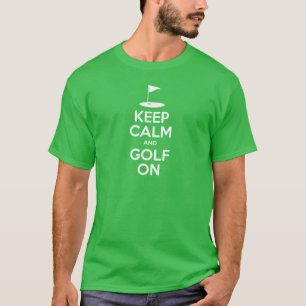 Kalm en Golf aan (op donker) T-shirt