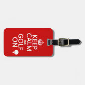 Kalm en Golf blijven - verkrijgbaar in alle kleure Bagagelabel (Voorkant horizontaal)