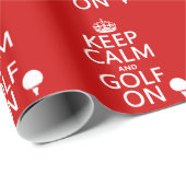 Kalm en Golf blijven - verkrijgbaar in alle kleure Cadeaupapier (Rol Hoek)