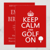 Kalm en Golf blijven - verkrijgbaar in alle kleure Kaart (Voorkant / Achterkant)