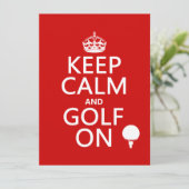 Kalm en Golf blijven - verkrijgbaar in alle kleure Kaart (Staand voorkant)