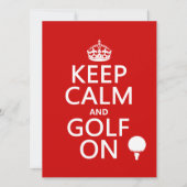 Kalm en Golf blijven - verkrijgbaar in alle kleure Kaart (Voorkant)