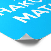 Kalm en Hakuna Matata Poster bewaren (Hoek)