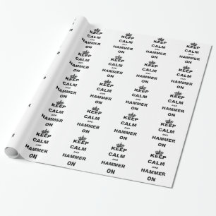 KALM EN HAMMER AAN HOUDEN CADEAUPAPIER