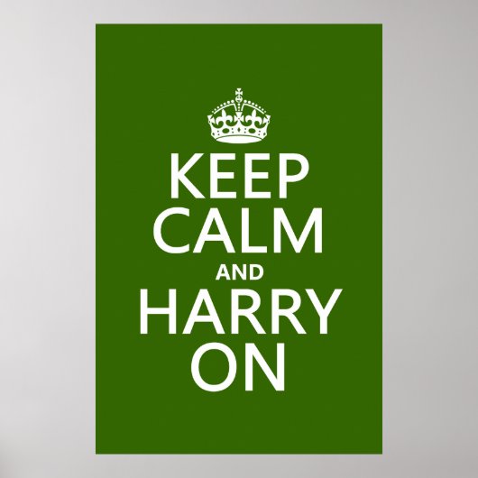 Kalm en Harry aan (elke kleur) Poster (Voorkant)