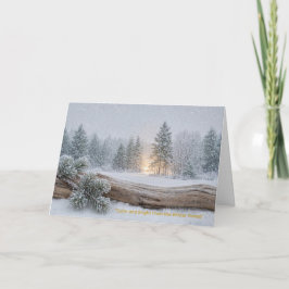 “Kalm en helder vanuit het winterbos” Bedankkaart