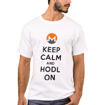 Kalm en hodl op monero T-Shirt (licht)