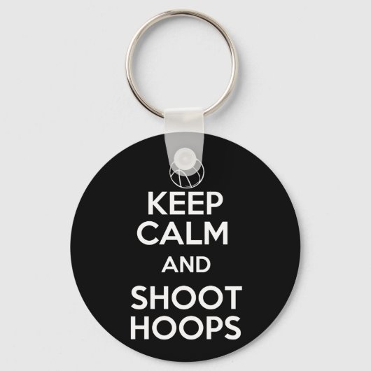 Kalm en hoot hoops houden sleutelhanger (Voorkant)