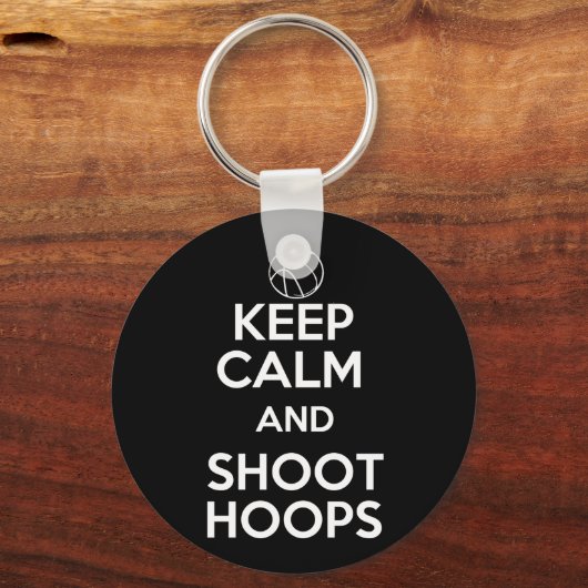Kalm en hoot hoops houden sleutelhanger (Voorkant)