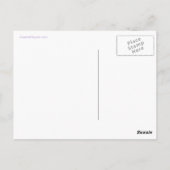 Kalm en hop houden op lavender en wit briefkaart (Achterkant)