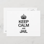 KALM EN JAIL BEWAREN BRIEFKAART (Voorkant / Achterkant)