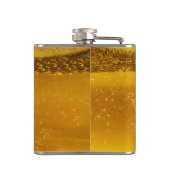 Kalm en Jouw tekst bewaren voor wat koele bier Heupfles (Achterkant)