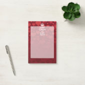 KALM EN Jouw tekst Love Burgundy op maat Post-it® Notes (Kantoor)
